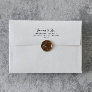 Modern Wedding Invitation Envelope