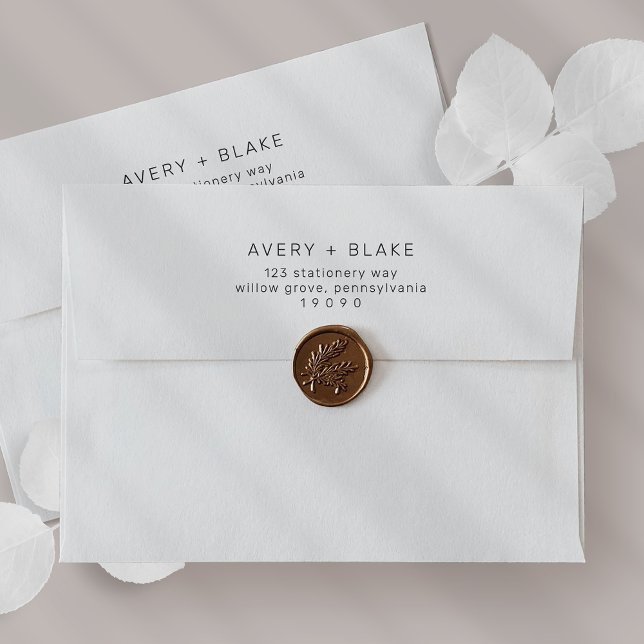 Modern Wedding Invitation Envelope / AVERY Suite (Modern Wedding Invitation Envelope / AVERY Suite)