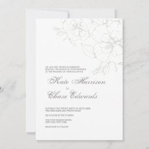 Modern Wedding Invitation : Soft Floral