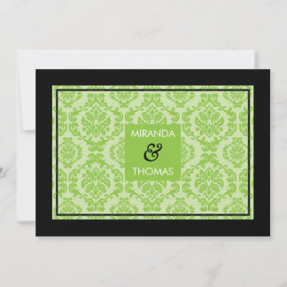MODERN WEDDING INVITATIONS :: damask colours 1