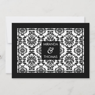 MODERN WEDDING INVITATIONS :: damask colours 10