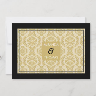 MODERN WEDDING INVITATIONS :: damask colours 3