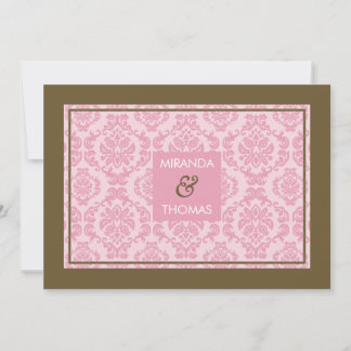 MODERN WEDDING INVITATIONS :: damask colours 9