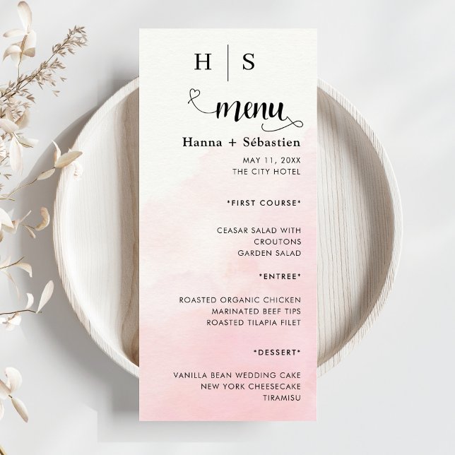 Modern  Wedding Menu (Creator Uploaded)
