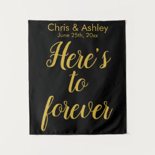 Modern Wedding Photo Booth Backdrop Photo Prop Tapestry