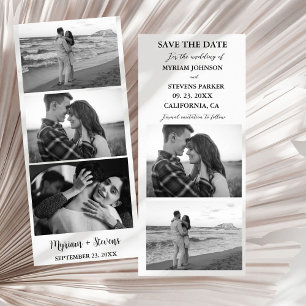Modern Wedding Photo Booth Strip Frame Save The Date