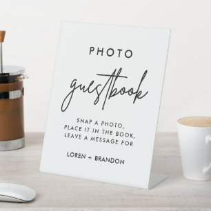 Modern Wedding Photo Guestbook Sign