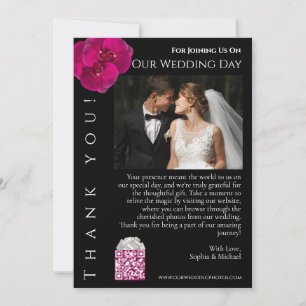 Modern Wedding Photo-Thank You- Invitation