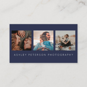 Modern wedding photography minimal typography business card