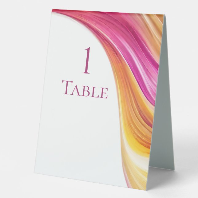 Modern Wedding-Pink Orange Yellow- (Front)