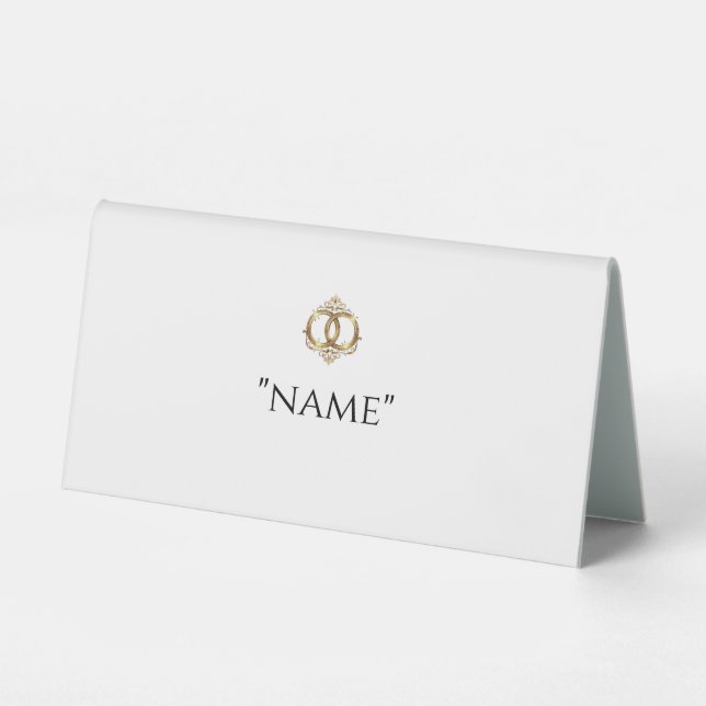 Modern Wedding Place Cards (Front)