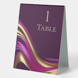 Modern Wedding-Purple Fuchsia and Gold-