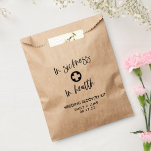Modern Wedding Recovery IN SICKNESS AND HEALTH Favour Bag