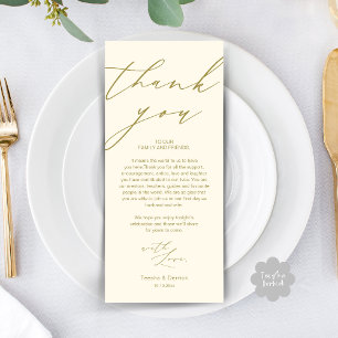 Modern Wedding Rehearsal Dinner Thank You Card