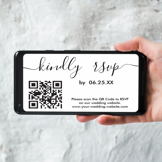 Modern Wedding RSVP Online Website With QR Code Card (Creator Uploaded)