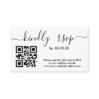 Modern Wedding RSVP Online Website With QR Code