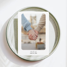 Modern Wedding | SAVE THE DATE | Black on White