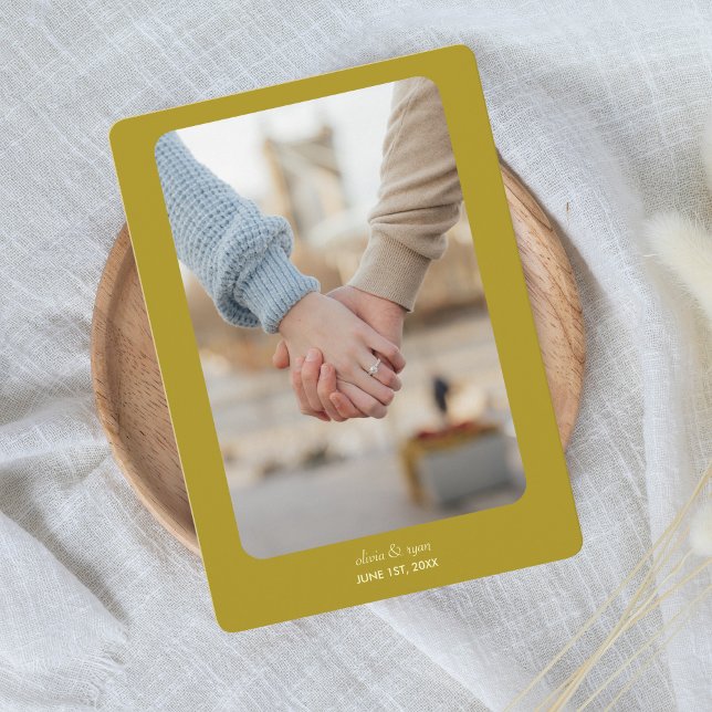 Modern Wedding | SAVE THE DATE | Dark Yellow (Creator Uploaded)