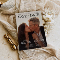 Modern Wedding Save The Date Movie Post card