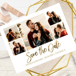 Modern Wedding Save The Date Photo  Postcard