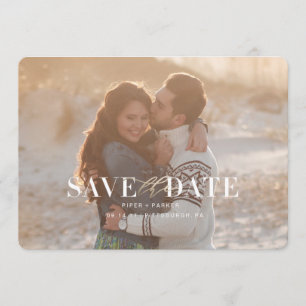 Modern Wedding Save the Dates Date