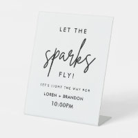 Modern Wedding Sparkler Send Off