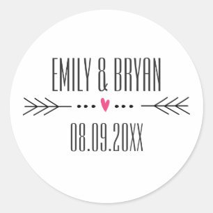 Modern Wedding Sticker