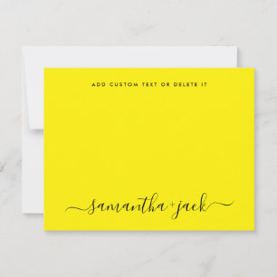 Modern Wedding Stylish Script Elegant Minimalist Card