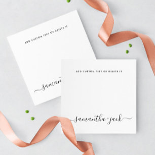 Modern Wedding Stylish Script Elegant Minimalist Card