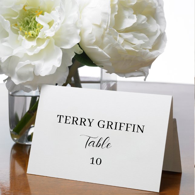 Modern Wedding Table Number Name Seating Cards (Creator Uploaded)