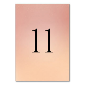 Modern Wedding Table Numbers (1–20)
