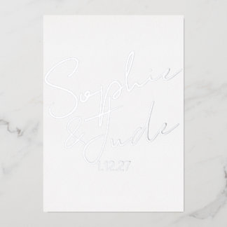 Modern Wedding Template Silver