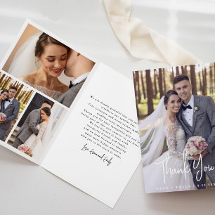 Modern Wedding Thank You Card