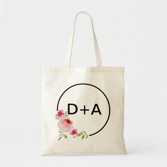 Modern Wedding Tote Bag (Front)