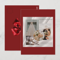 Modern Wedding Visual Layout Mood Board Flat Card