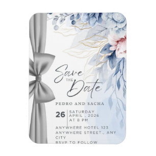 Modern Wedding Visual Layout Mood Board Invitation Magnet