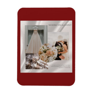 Modern Wedding Visual Layout Mood Board Invitation Magnet