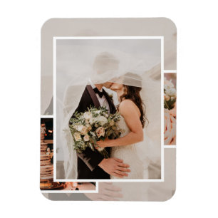 Modern Wedding Visual Layout Mood Board Invitation Magnet