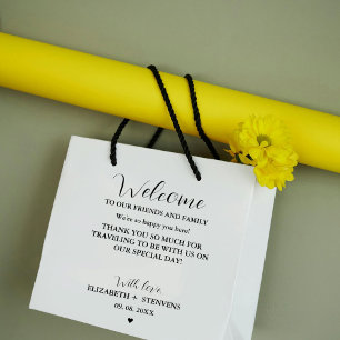 Modern wedding welcome bag hotel guest bags