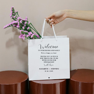 Modern wedding welcome bag hotel guest bags
