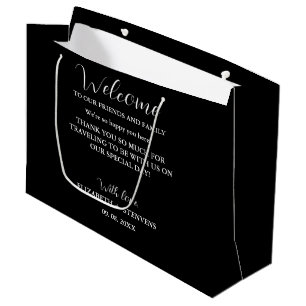 Modern wedding welcome bag hotel guest bags