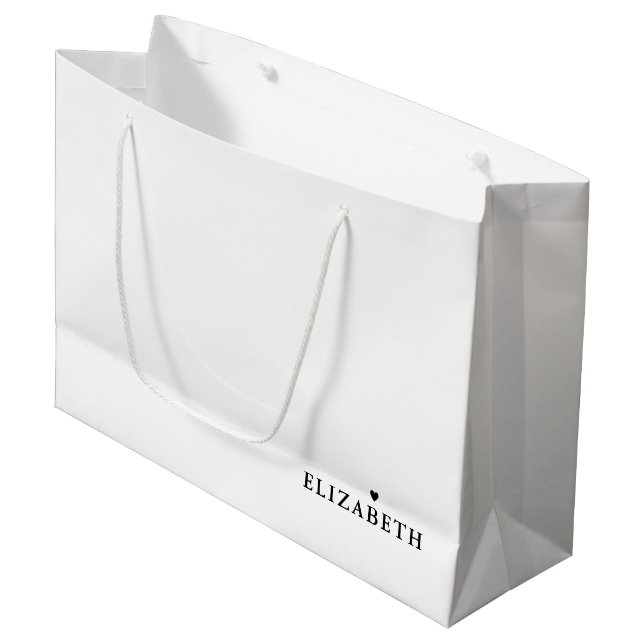 Modern wedding welcome bag hotel guest bags  (Front Angled)
