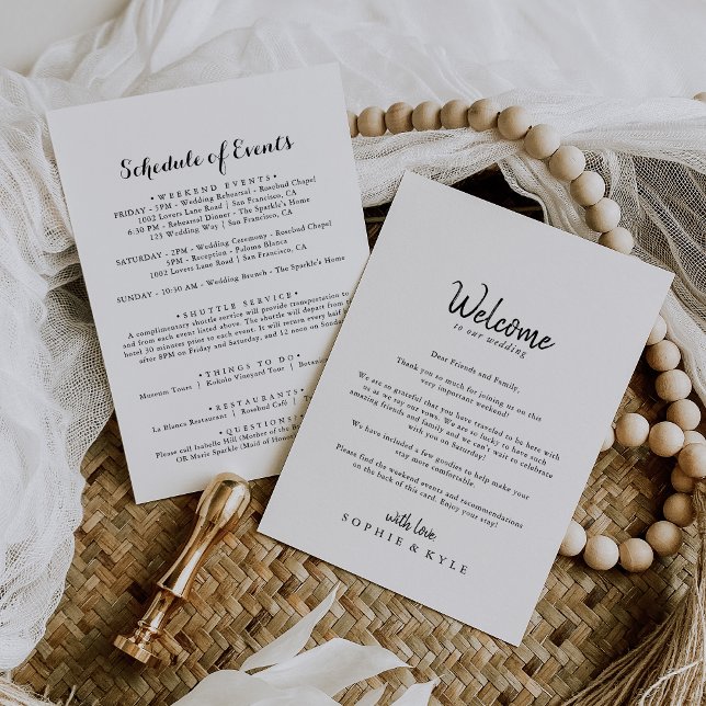 Modern Wedding Welcome Letter (Creator Uploaded)