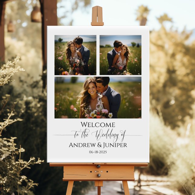 Modern wedding welcome sign elegant calligraphy (Creator Uploaded)