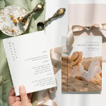 Modern Weekend Birthday Itinerary Photo Invitation<br><div class="desc">Modern Weekend Birthday Itinerary Photo Invitation</div>