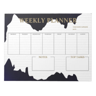 Modern Weekly Planner Notepad