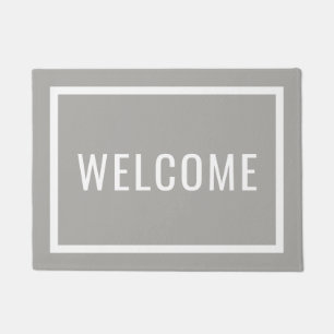 Modern Welcome   Editable Colours Doormat