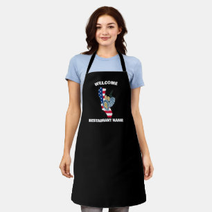 Modern welcome oyster California restaurant name Apron