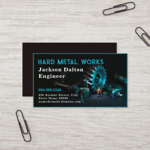 Modern Welding Fabricator Contractor Professional  Business Card
