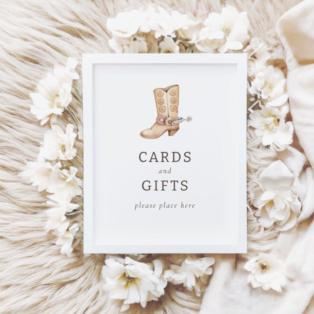 Modern Western Rodeo Cards + Gifts Sign (Creator Uploaded)